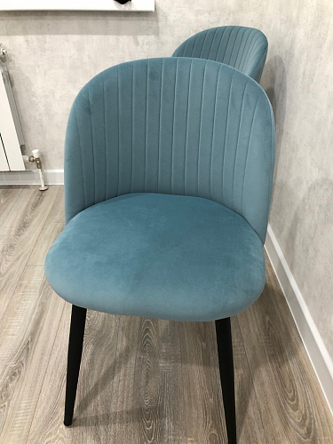 Стул на металлокаркасе Gabi 1 dark gray / black фото покупателя 473