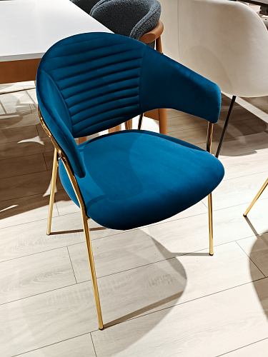 Кресло Turin велюр серый / черный из шоурума 5