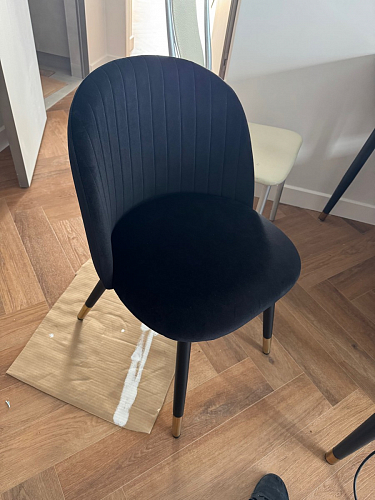 Стул на металлокаркасе Gabi 1 light purple / black фото покупателя 571