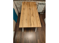 Стол Тринити Лофт 120 32 мм бетон / черный матовый фото покупателя 694