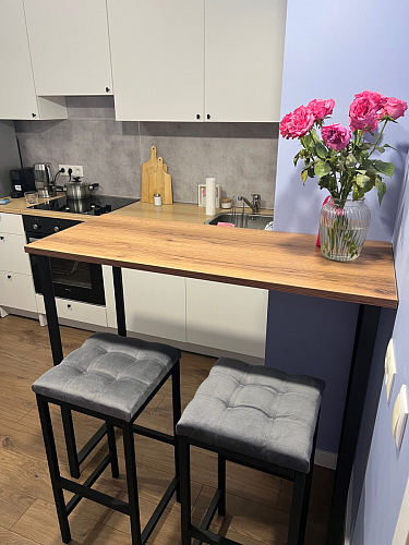 Барная стойка Дилан Лофт 120х60х90 бетон фото покупателя 188