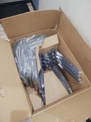 Стул на металлокаркасе Чилли светло-серый / белый каркас фото покупателя 360