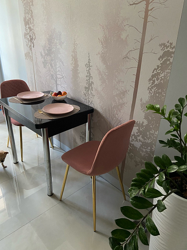 Стул на металлокаркасе Dabl 01 champagne / gold фото покупателя 41