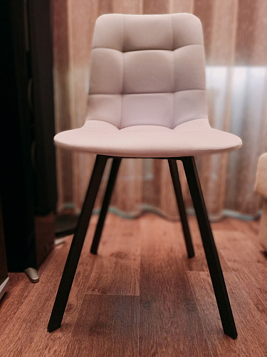 Стул на металлокаркасе Чилли черный / зеленый фото покупателя 835