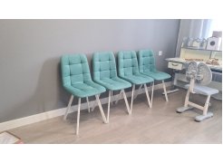 Стул на металлокаркасе Чилли горчичный / белый фото покупателя 571