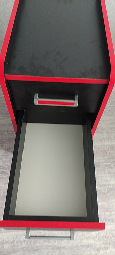 Тумба Ханна черная / красная  - Уцененный экземпляр фото покупателя 51