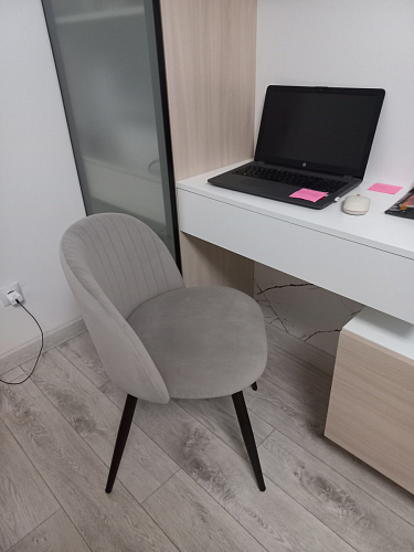 Стул на металлокаркасе Gabi wine red / black фото покупателя 499