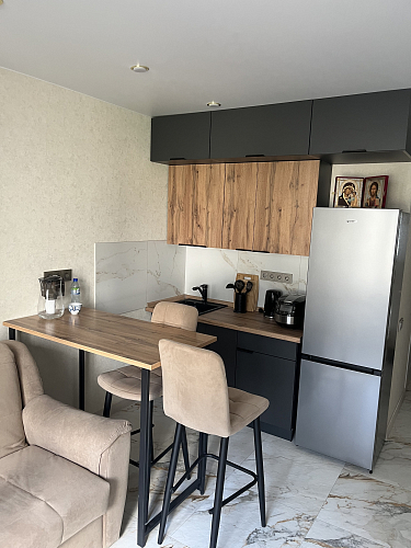 Барная стойка Дилан Лофт 120х60х110 бетон фото покупателя 212