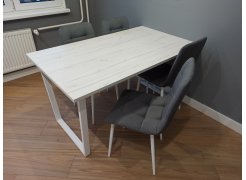 Стол Лота Лофт 140 25 мм юта / белый матовый фото покупателя 875