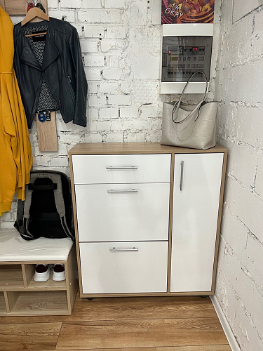 Обувница ТП-4 дуб сонома / белый  - Уцененный экземпляр фото покупателя 8