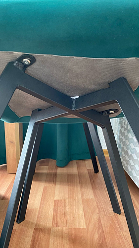 Стул на металлокаркасе Чилли синий / белый фото покупателя 1489