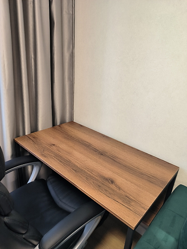 Письменный стол Клер Лофт дуб делано темный / черный матовый фото покупателя 32