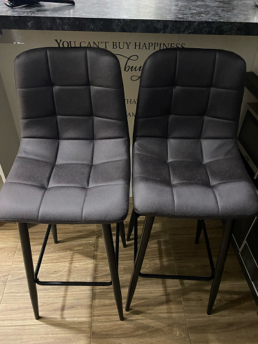 Барный стул Chio black / grey фото покупателя 40