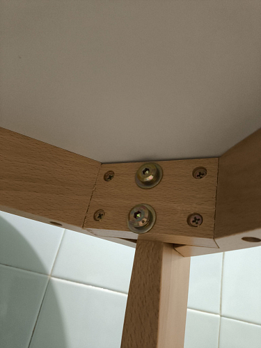 Стол обеденный Вosco/Боско D90 белый / натуральный фото покупателя 8