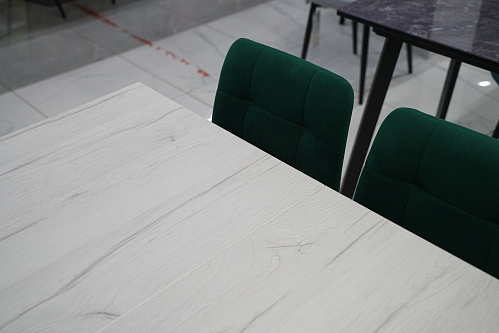 Стол Лота Лофт 140 25 мм черный матовый / бетон из шоурума 2