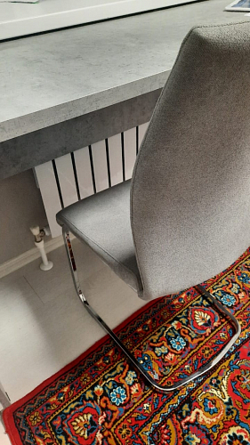 Стул Basit light grey fabric фото покупателя 66