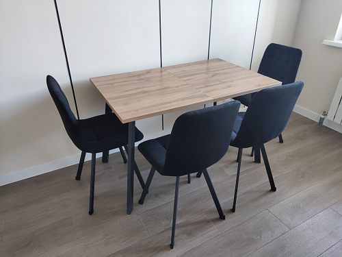 Комплект стульев Чилли 4 шт темно-серый / черный фото покупателя 324