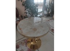 Деревянный стол Dorian 70x75 бежевый / золотой фото покупателя 18