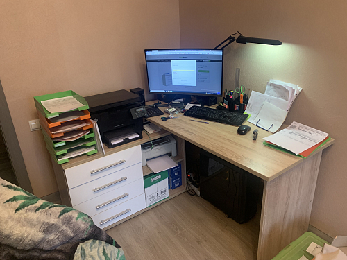 Компьютерный стол с тумбой КСТ-109 тумба слева фото покупателя 120