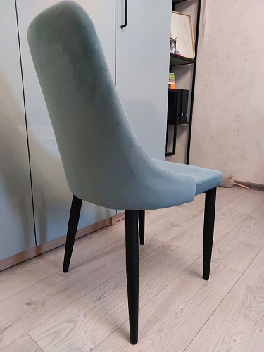 Стул на металлокаркасе Kora light blue / white фото покупателя 107