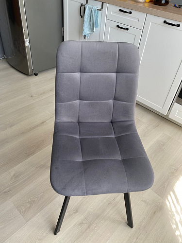 Стул на металлокаркасе Чилли К черный / зеленый фото покупателя 451