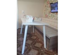 Стол Тринити Лофт 120 32 мм бетон / черный матовый фото покупателя 226