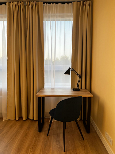 Стул на металлокаркасе Gabi 1 light blue / black / gold фото покупателя 377