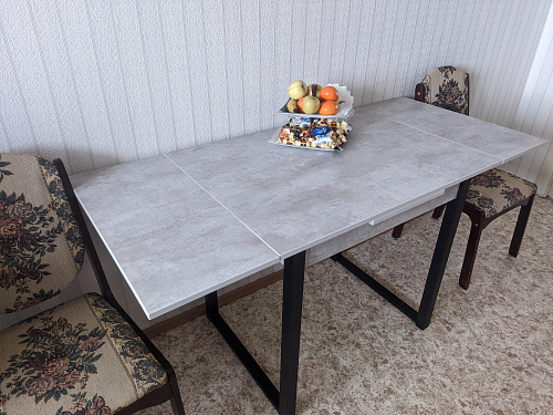 Стол Форли дуб велингтон / черный матовый фото покупателя 59