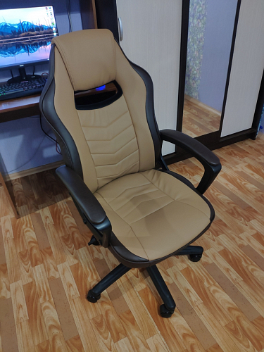 Компьютерное кресло Gamer черное / бежевое фото покупателя 7
