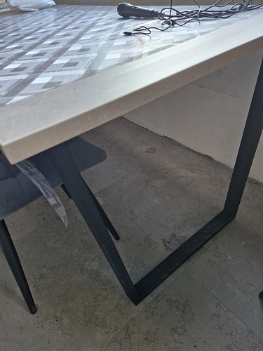 Деревянный стол Лота Лофт 140х80 дуб крафт табачный / черный матовый фото покупателя 899