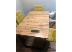 Стол Лота Лофт 140 25 мм юта / белый матовый фото покупателя 65