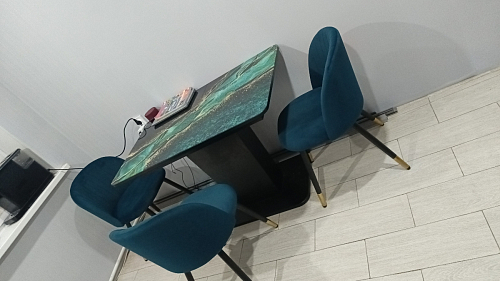 Стул на металлокаркасе Gabi latte / gold / black фото покупателя 596