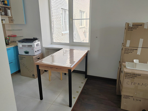 Стол Оригон файерстоун / черный матовый фото покупателя 10