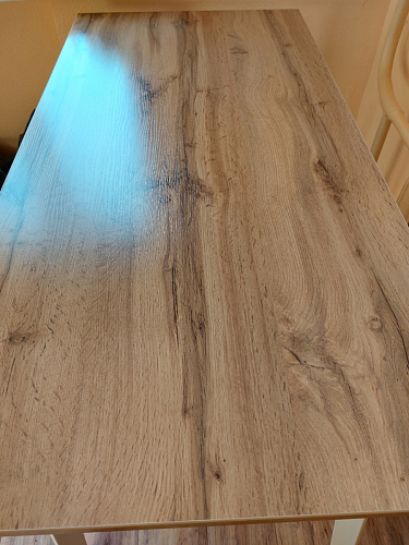 Стол Тринити Лофт 120 32 мм дуб галифакс табако / черный матовый фото покупателя 649