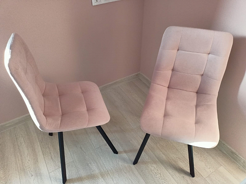 Стул на металлокаркасе Чилли зеленый / черный фото покупателя 901