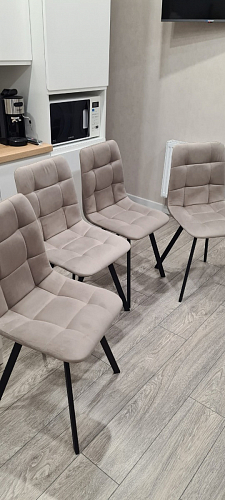 Стул на металлокаркасе Чилли бирюзовый / черный фото покупателя 1224