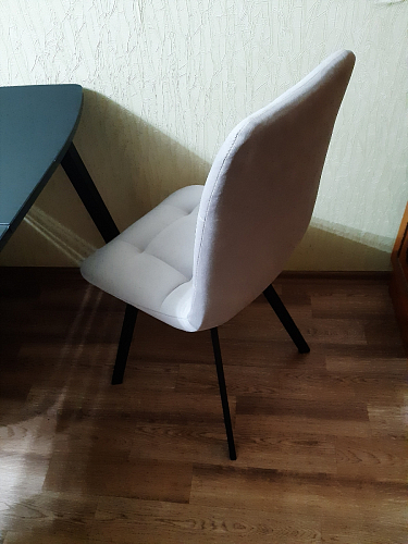 Стул на металлокаркасе Чилли бежевый / белый каркас фото покупателя 1353