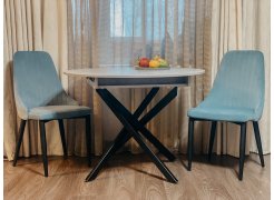 Стул на металлокаркасе Kora green / black фото покупателя 68