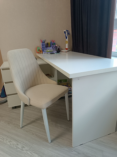 Стул на металлокаркасе Kora dark gray / black фото покупателя 7