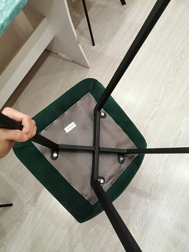 Комплект стульев Чилли 2 шт бежевый / черный фото покупателя 1066