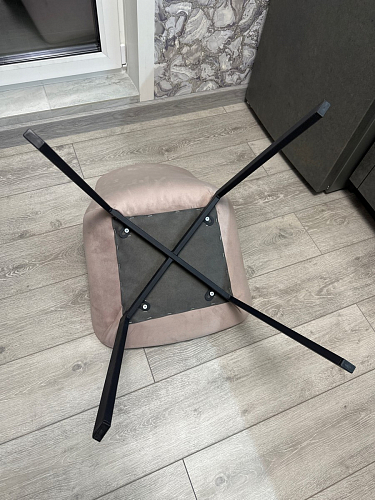 Стул на металлокаркасе Челси бежевый / черный фото покупателя 129