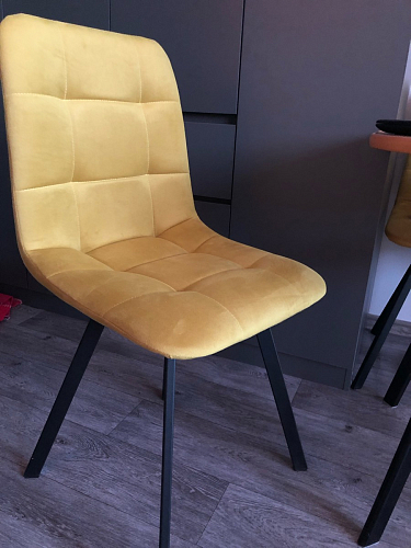 Стул на металлокаркасе Чилли синий / белый фото покупателя 877