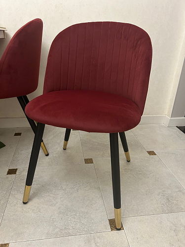 Стул на металлокаркасе Gabi 1 light purple / black фото покупателя 607