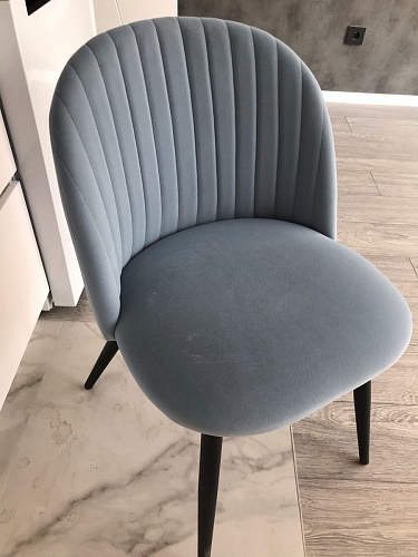 Стул на металлокаркасе Gabi 1 темно-серый / черный фото покупателя 168