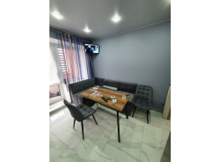 Стол Тринити Лофт 120 32 мм бетон / черный матовый фото покупателя 64