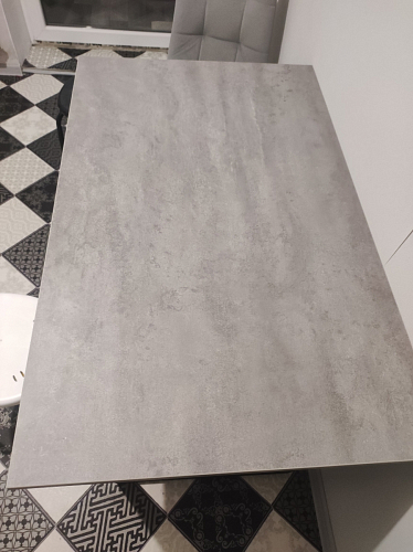 Стол Лота Лофт 140 25 мм черный матовый / бетон фото покупателя 896