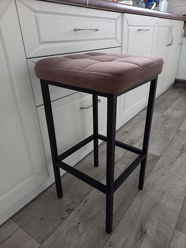 Барный стул Лофт линкольн белый / белый матовый фото покупателя 22