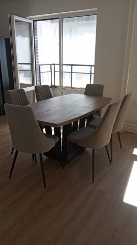 Деревянный стол Эудес 160(205)х90 сабия / черный фото покупателя 26