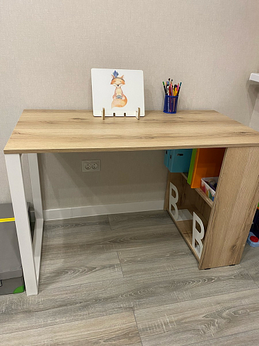 Письменный стол Битти Лофт 116х60х75 креатель / черный матовый фото покупателя 167