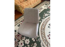 Стул на металлокаркасе Седа К крутящийся светло-серый  / белый фото покупателя 297